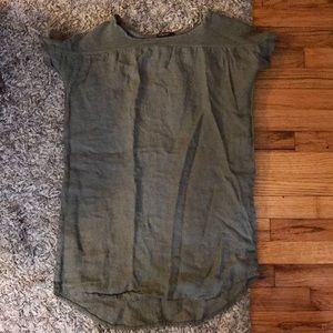 Olive green beach coverup